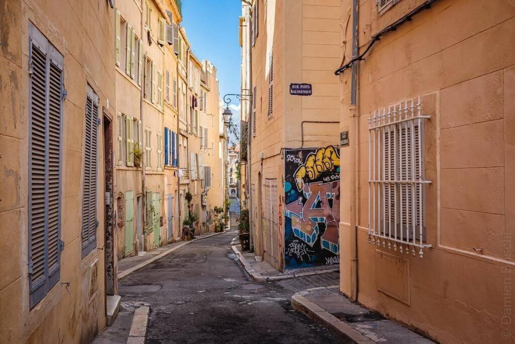 Appartement 5*, Climatisé, avec Terrasse au quartier Le Panier Marsella Exterior foto