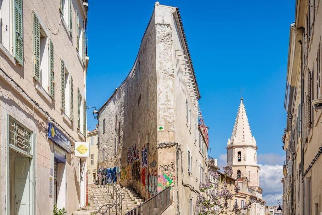 Appartement 5*, Climatisé, avec Terrasse au quartier Le Panier Marsella Exterior foto